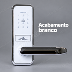 Fechadura Digital Advance 5100: acabamento branco