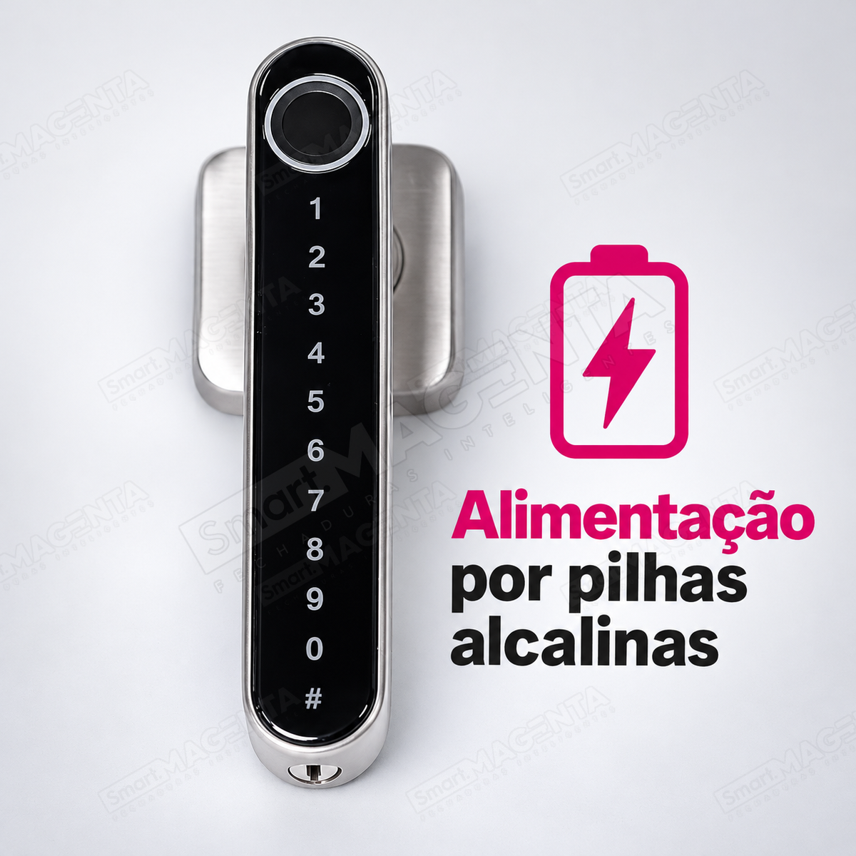 Fechadura Digital Advance 8200: alimentação