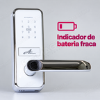 Fechadura Digital Advance 8500a: aviso de bateria fraca