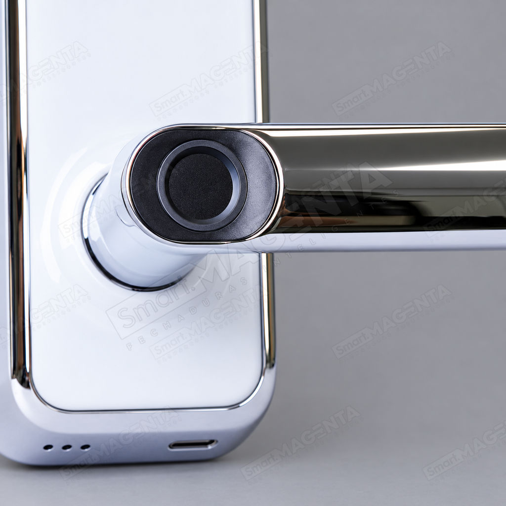 Fechadura Digital Advance 8500a: detalhe do leitor