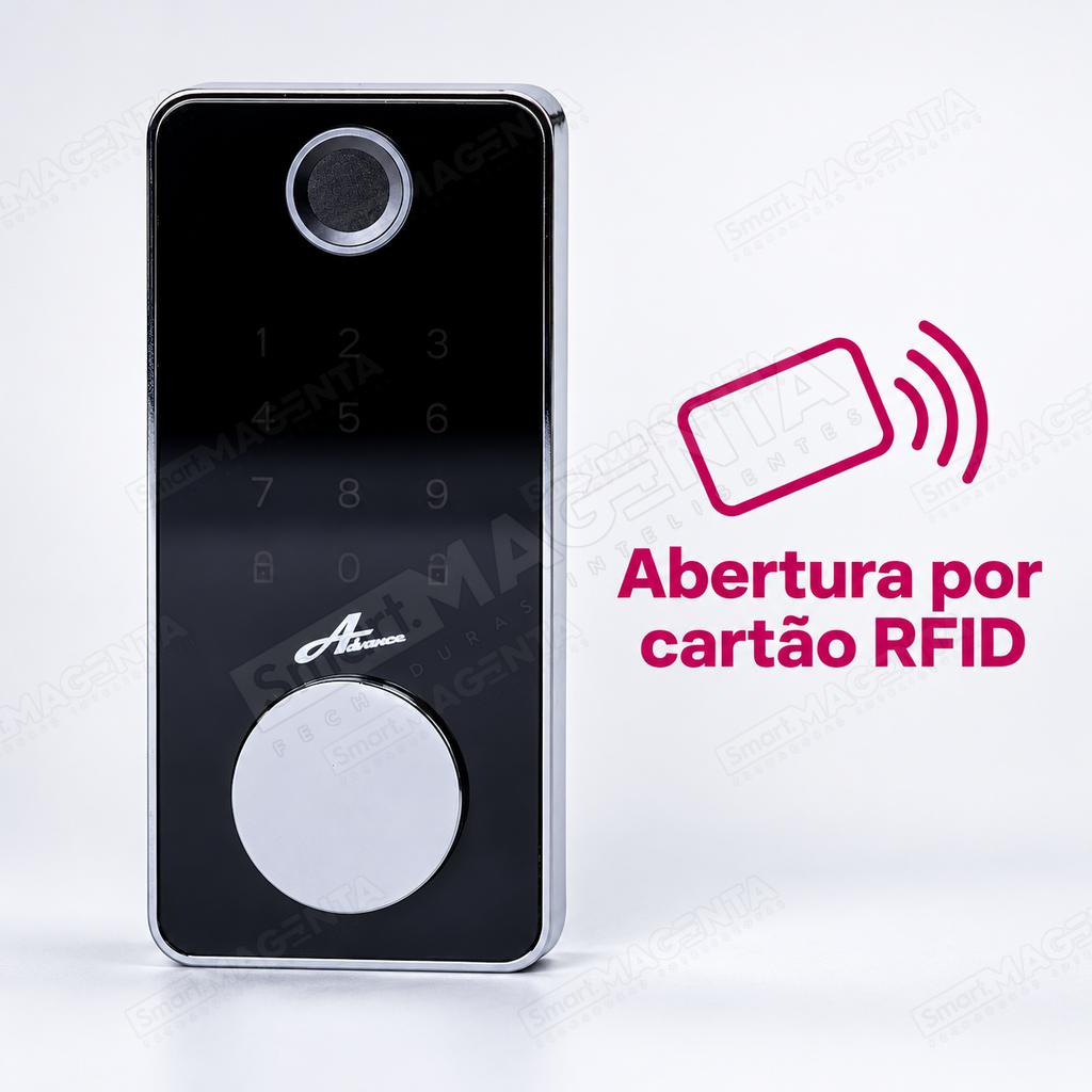Fechadura Digital Advance 8600a: cartao rfid