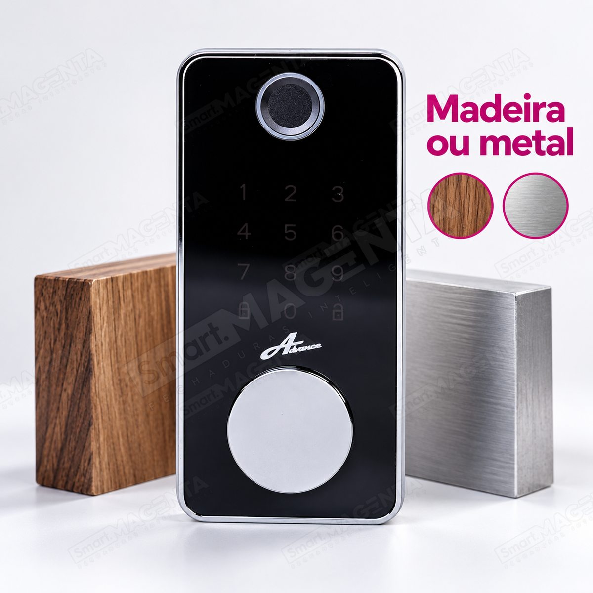 Fechadura Digital Advance 8600a: materiais da porta