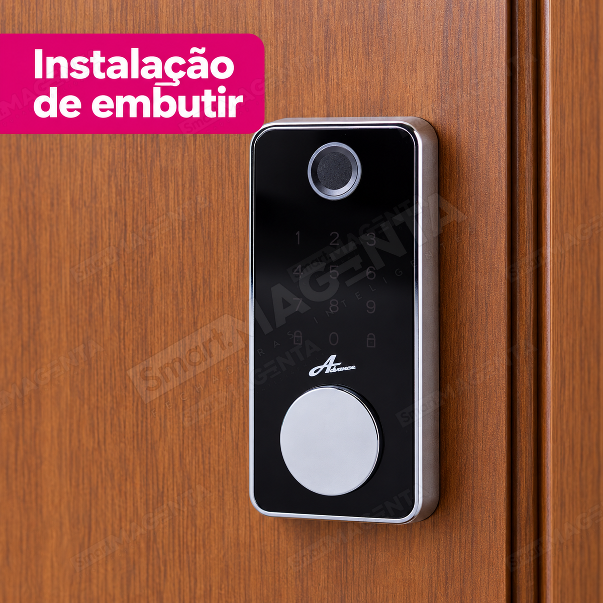 Fechadura Digital Advance 8600a: instalacao de embutir