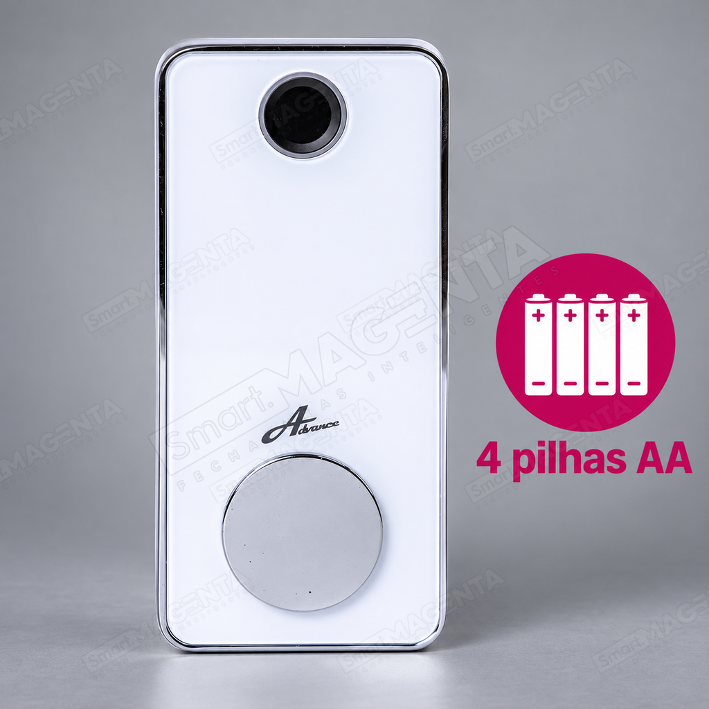 Fechadura Digital Advance 8600a: pilhas aa