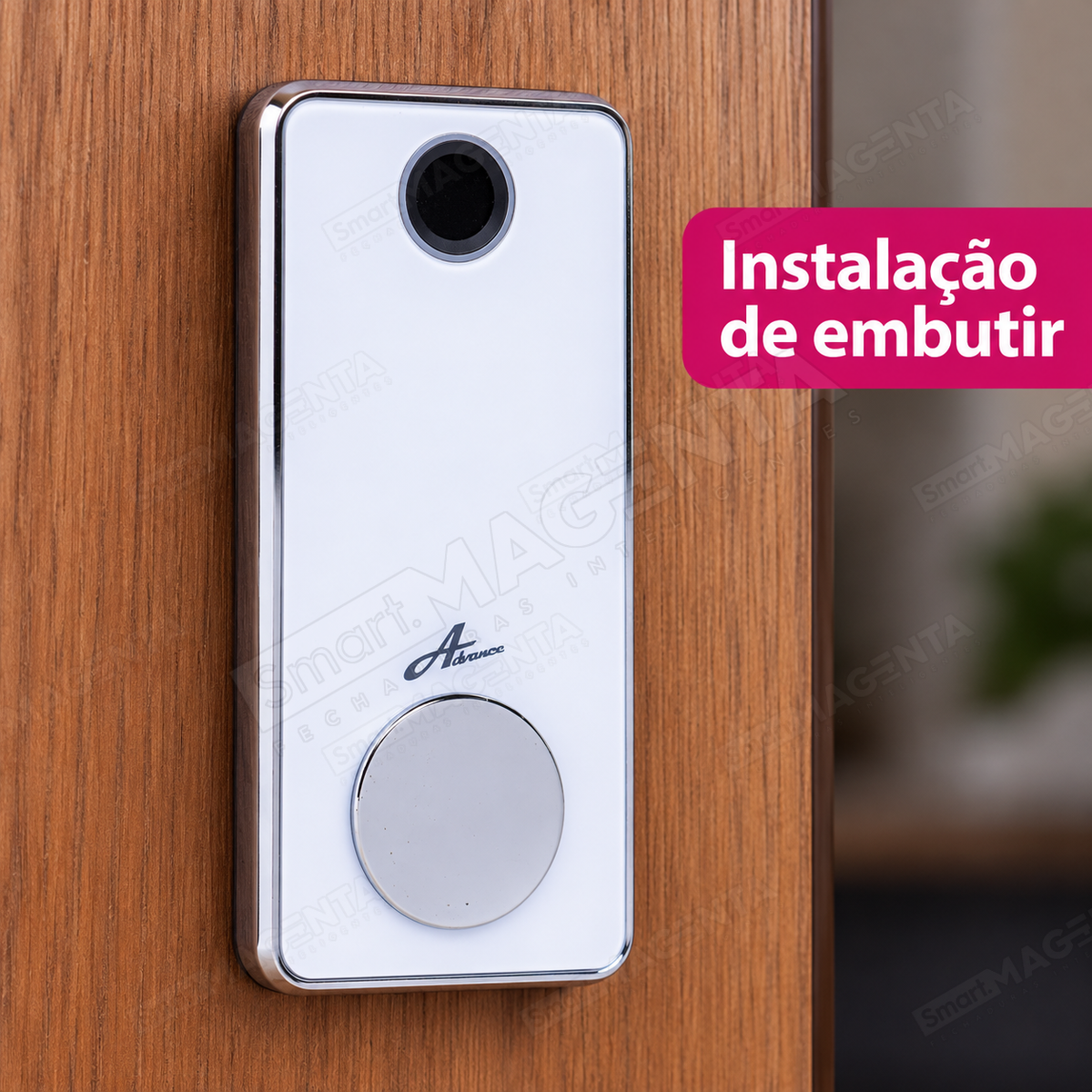 Fechadura Digital Advance 8600a: instalacao de embutir