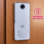 Fechadura Digital Advance 8600a: instalacao de embutir