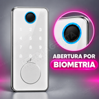 Fechadura Eletrônica Advance 8600A Branca rolete com hub Wi-Fi: biometria