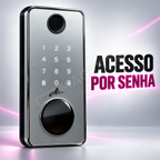 Fechadura Eletrônica Advance 8600A Cinza Ttlock Rolete com hub Wi-Fi: senha