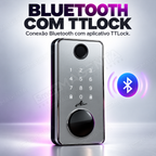Fechadura Eletrônica Advance 8600A Cinza Ttlock Rolete com hub Wi-Fi: bluetooth