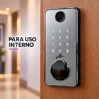 Fechadura Eletrônica Advance 8600A Cinza Ttlock Rolete com hub Wi-Fi: uso interno