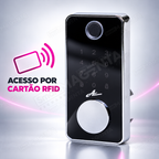 Fechadura Eletrônica Advance 8600A Preta TTlock Rolete com hub Wi-fi: cartao rfid