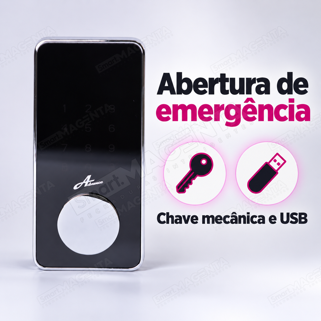 Fechadura Digital Advance 5200A: abertura de emergência