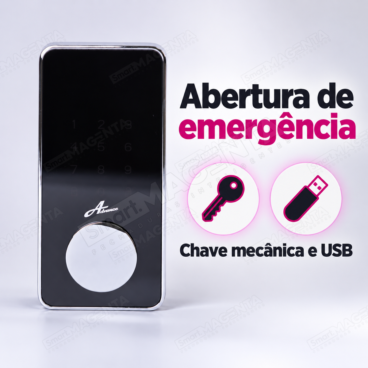 Fechadura Digital Advance 5200A: abertura de emergência