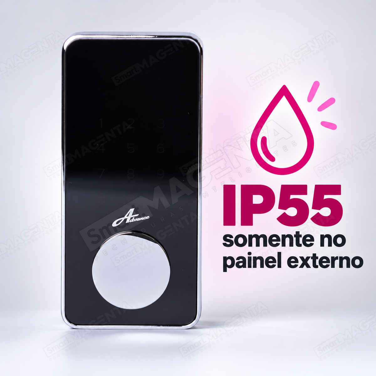 Fechadura Digital Advance 5200A: protecao do painel