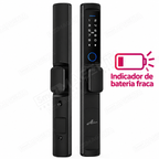 Fechadura Digital Advance 4100g: aviso de bateria fraca