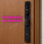 Fechadura Digital Advance 4100g: instalacao de embutir