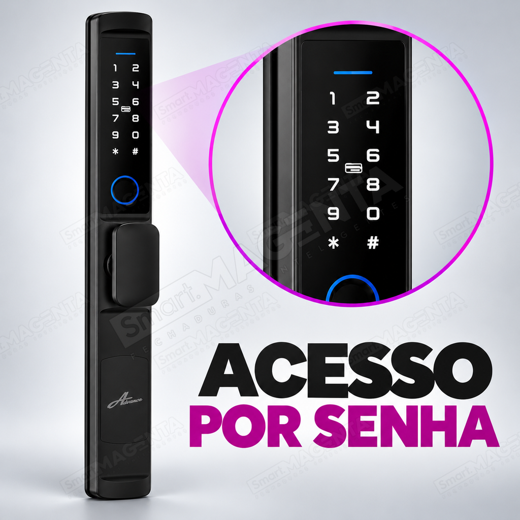 Fechadura Digital Advance 4100c: senha