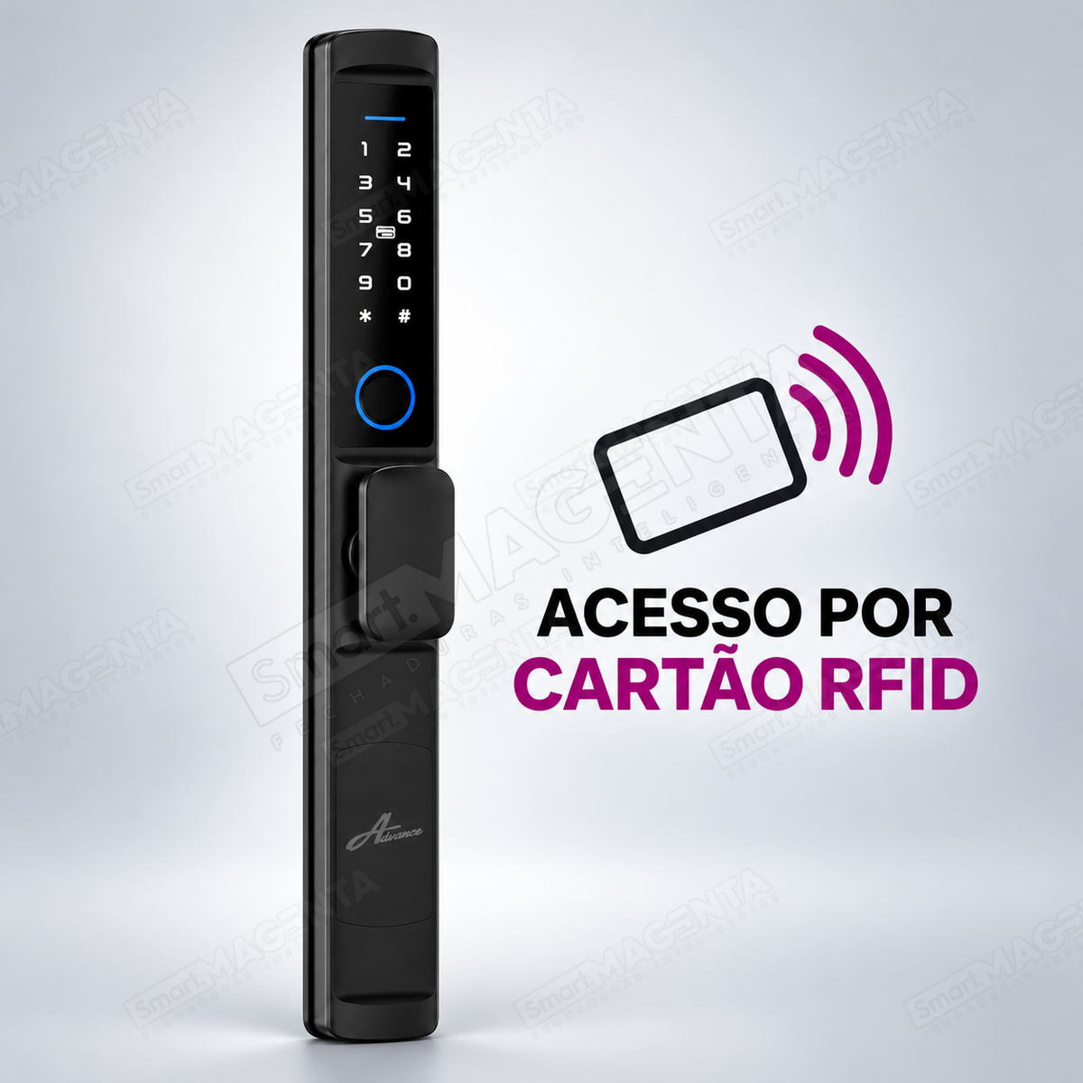 Fechadura Digital Advance 4100c: cartao rfid