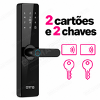 Fechadura Digital OTTO TU101: cartoes e chaves