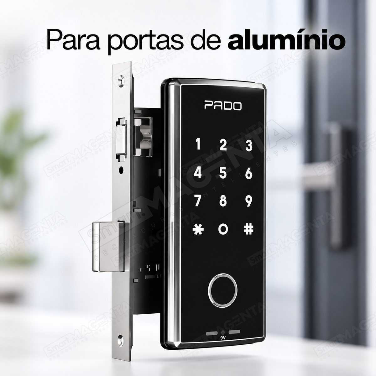 Fechadura Digital Pado FDE101rm Plus: aluminio