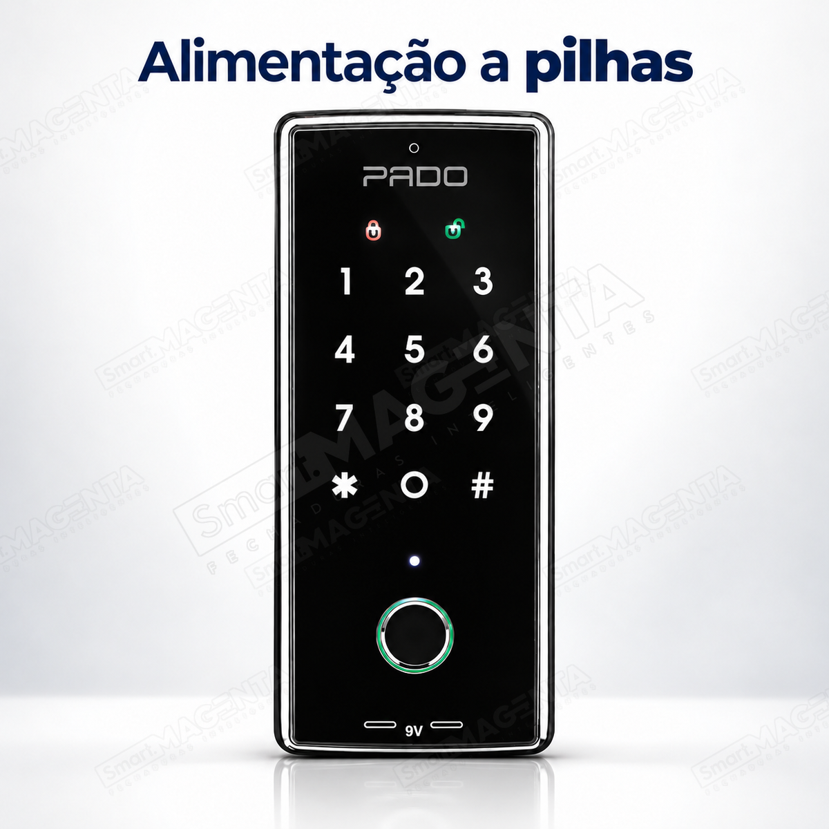 Fechadura Digital Pado FDE101rm Plus: pilhas