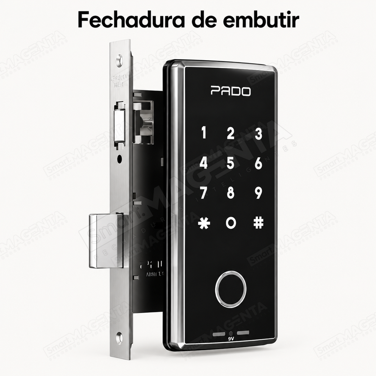 Fechadura Digital Pado FDE101rm Plus: embutir