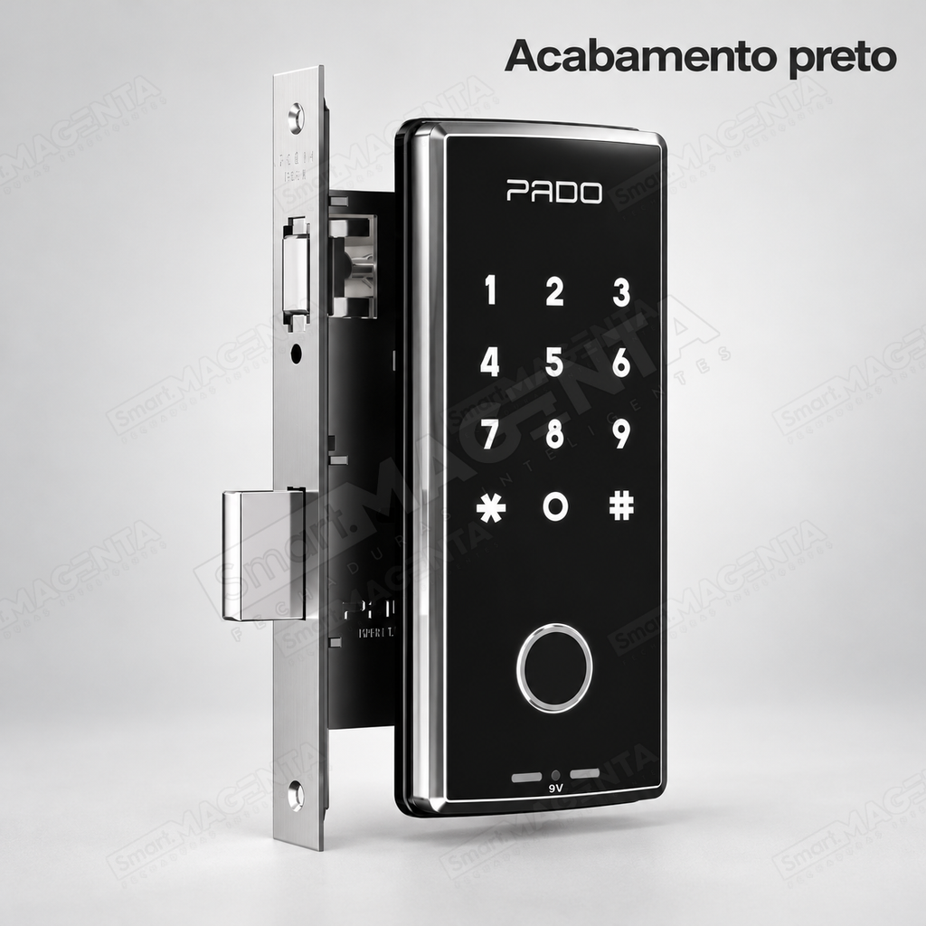 Fechadura Digital Pado FDE101rm Plus: acabamento