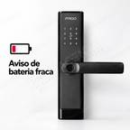 Fechadura Digital Pado FDE250: aviso de bateria fraca