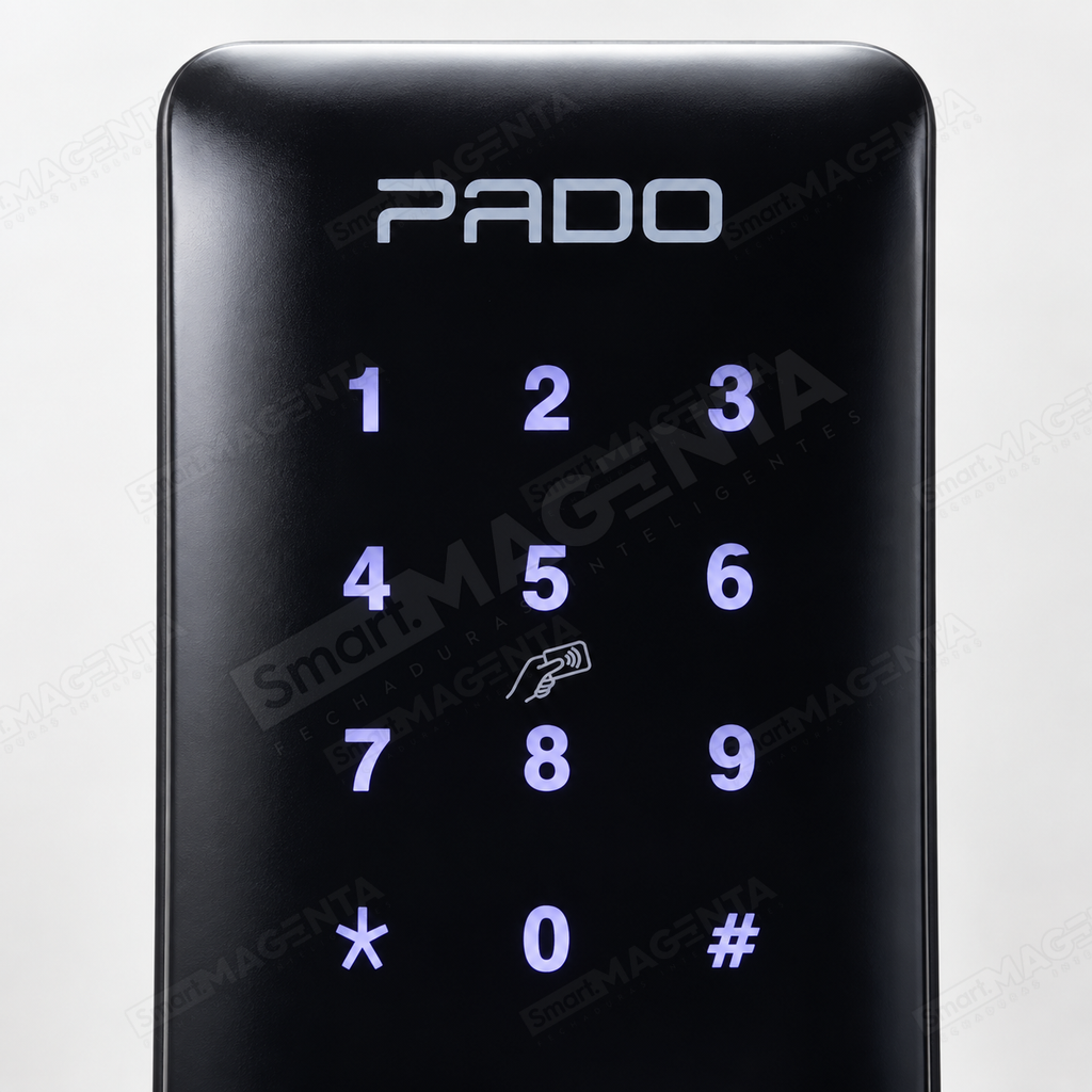 Fechadura Digital Pado FDE300w: detalhe do teclado