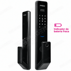 Fechadura Digital Pado FDE800 Vision: aviso de bateria fraca