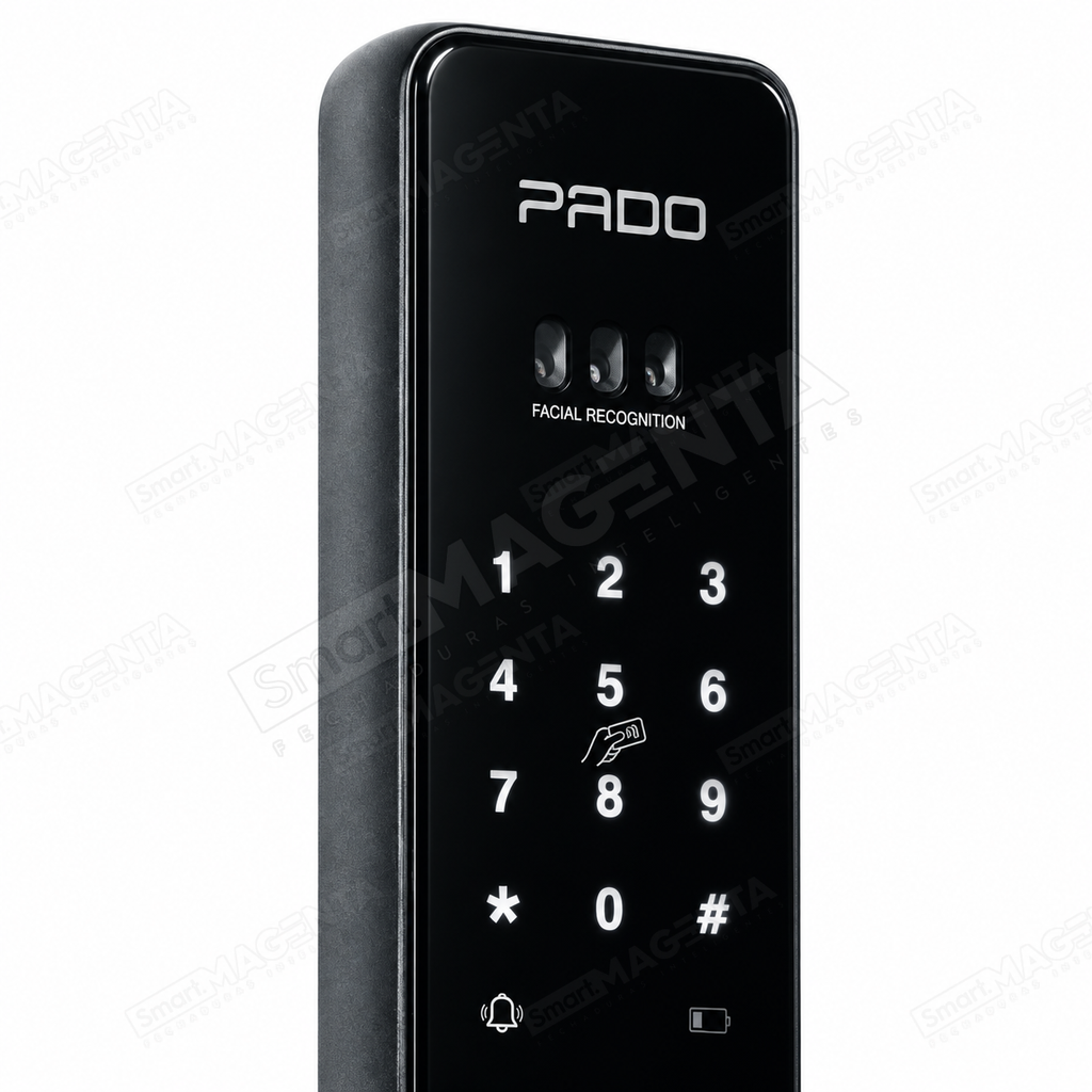Fechadura Digital Pado FDE800 Vision: detalhe do painel