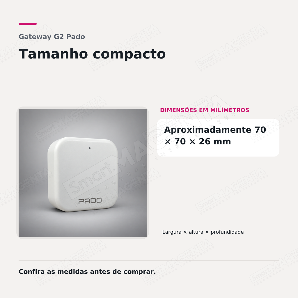 Gateway Hub G2 Pado: medidas