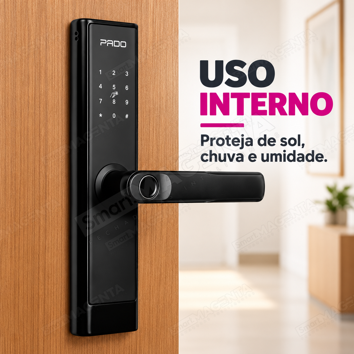 Kit Fechadura Digital Pado FDE250 + Gateway G2: uso interno