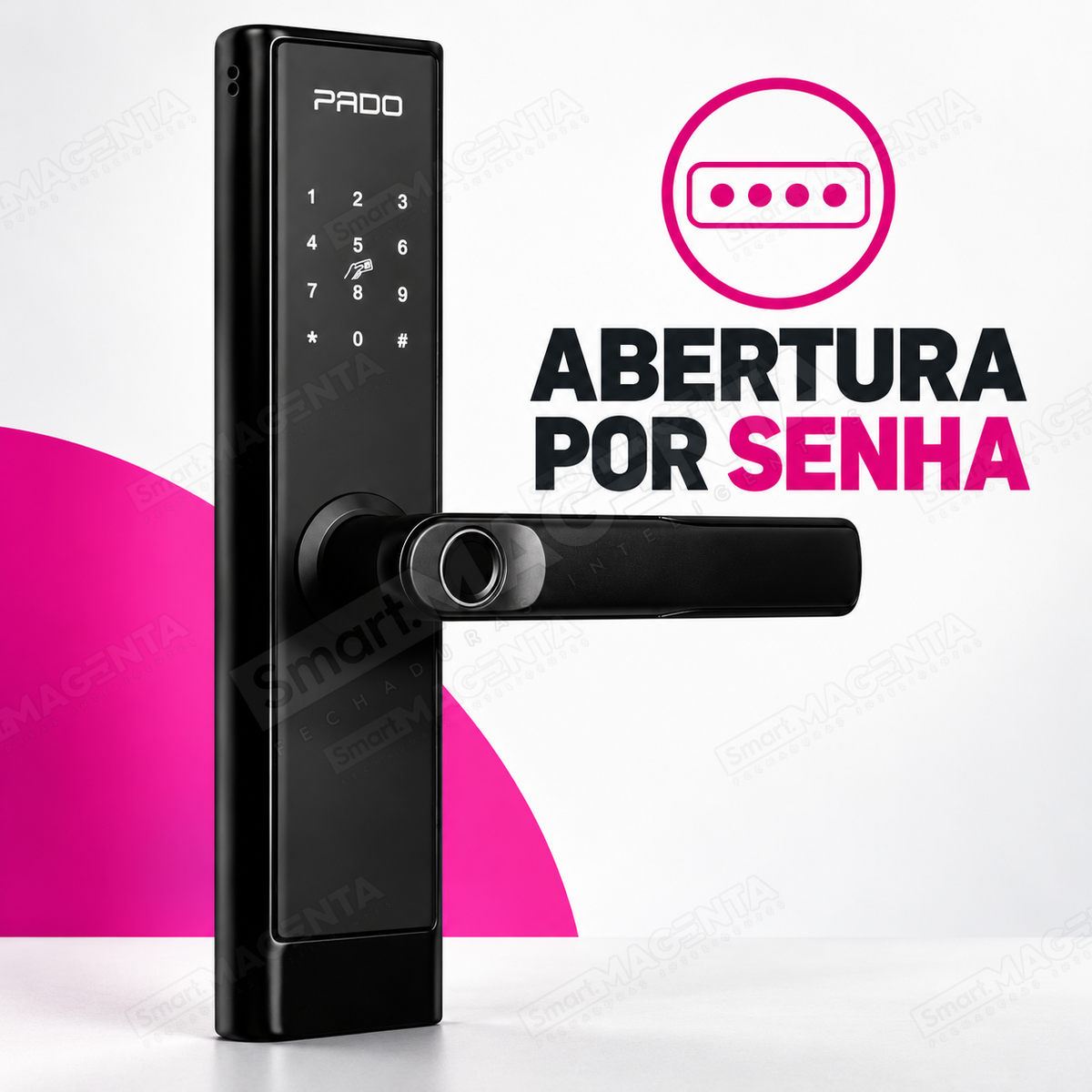 Kit Fechadura Digital Pado FDE250 + Gateway G2: senha