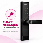 Kit Fechadura Digital Pado FDE250 + Gateway G2: chave emergência