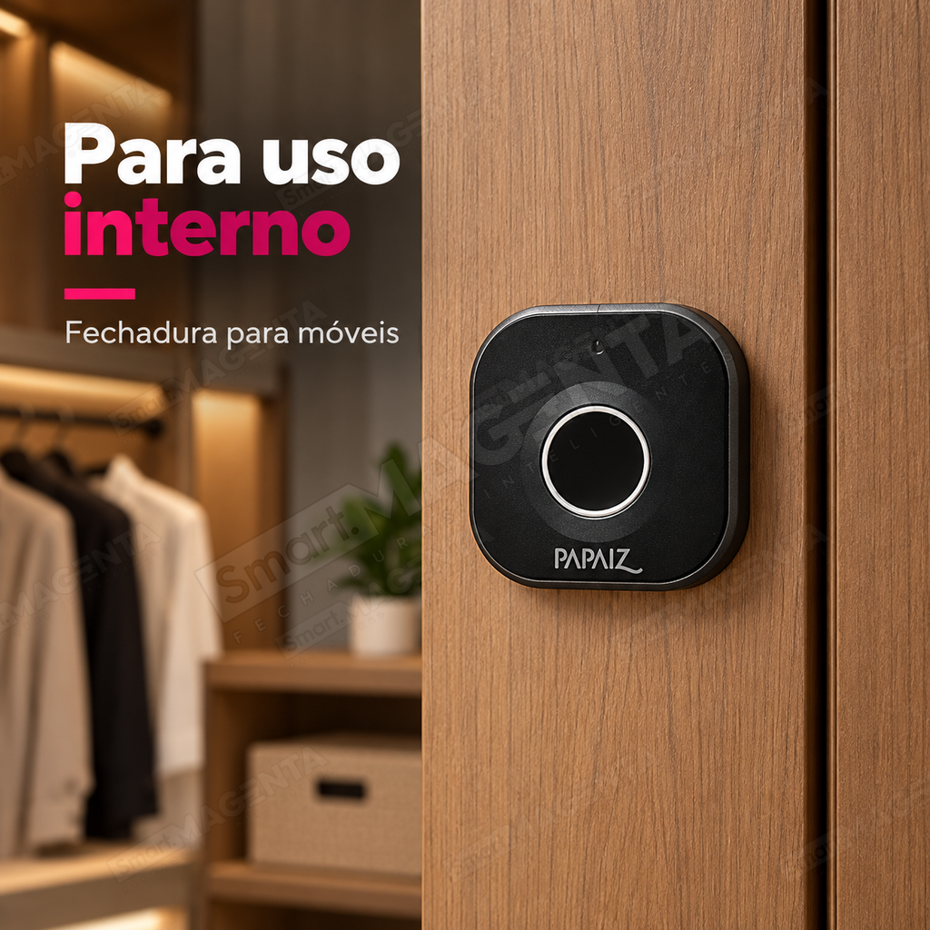 Fechadura Digital Papaiz 1001 para Móveis: uso interno