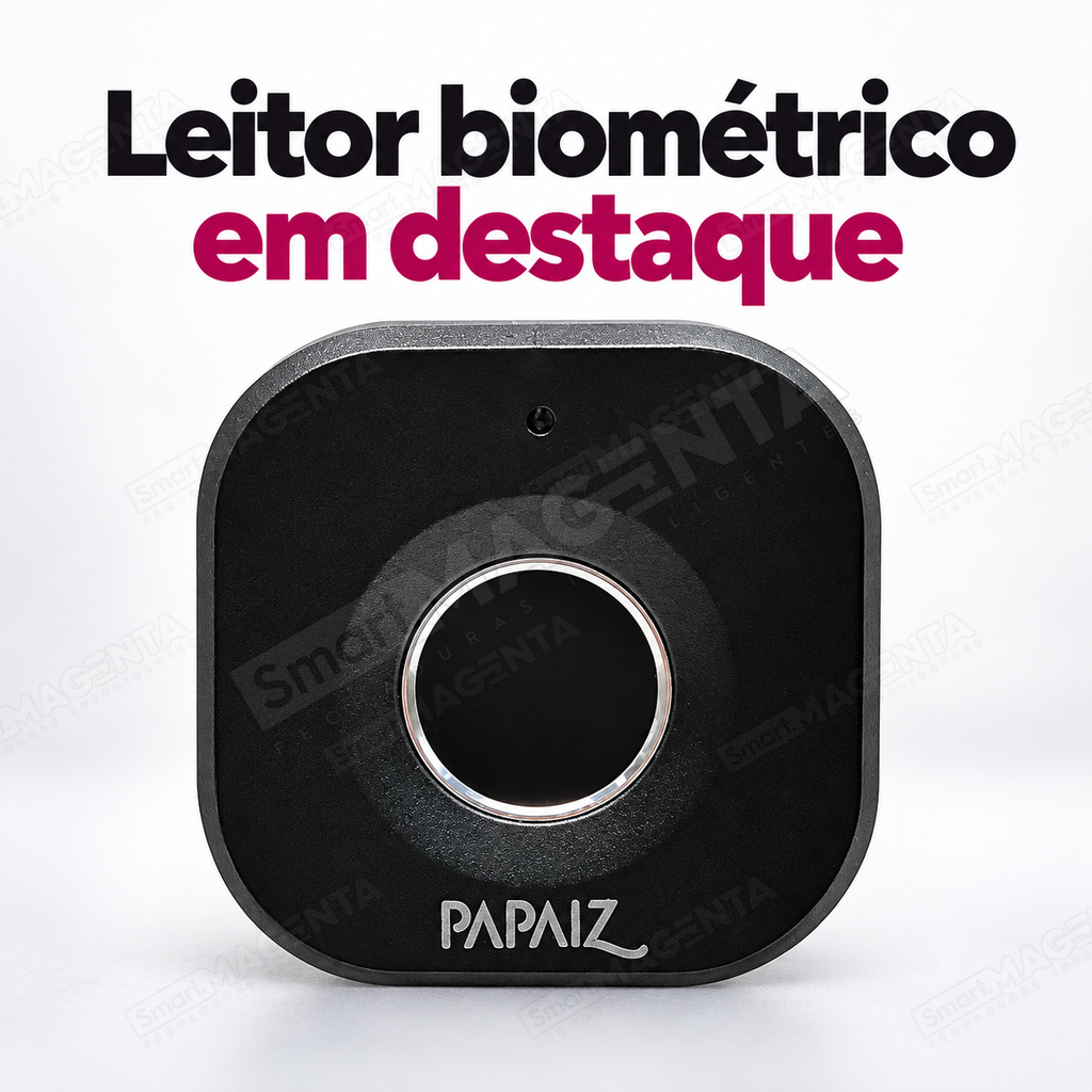 Fechadura Digital Papaiz 1001 para Móveis: detalhe do leitor