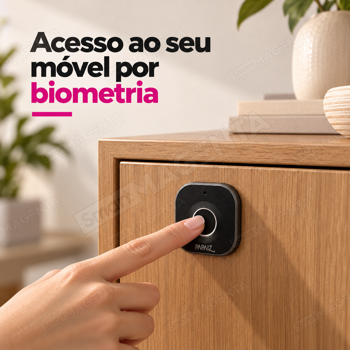 Fechadura Digital Papaiz 1001 para Móveis: no seu armario