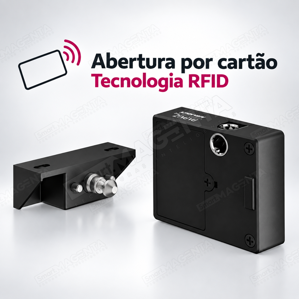 Fechadura Digital Papaiz 1002 para Móveis: abertura por cartao