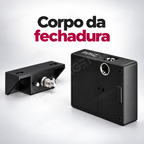 Fechadura Digital Papaiz 1002 para Móveis: detalhe do corpo
