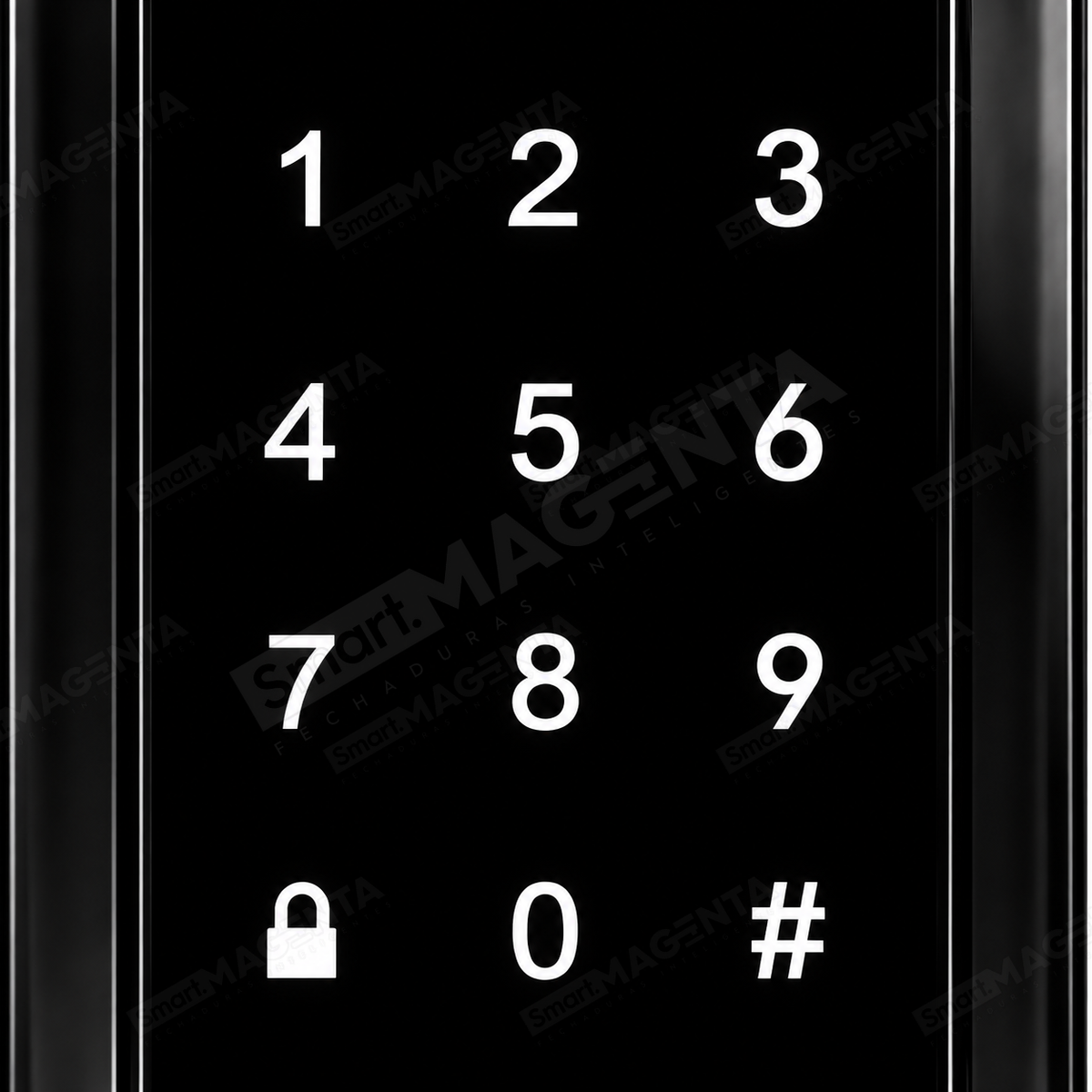 Fechadura Digital Papaiz SL140 B: detalhe do teclado