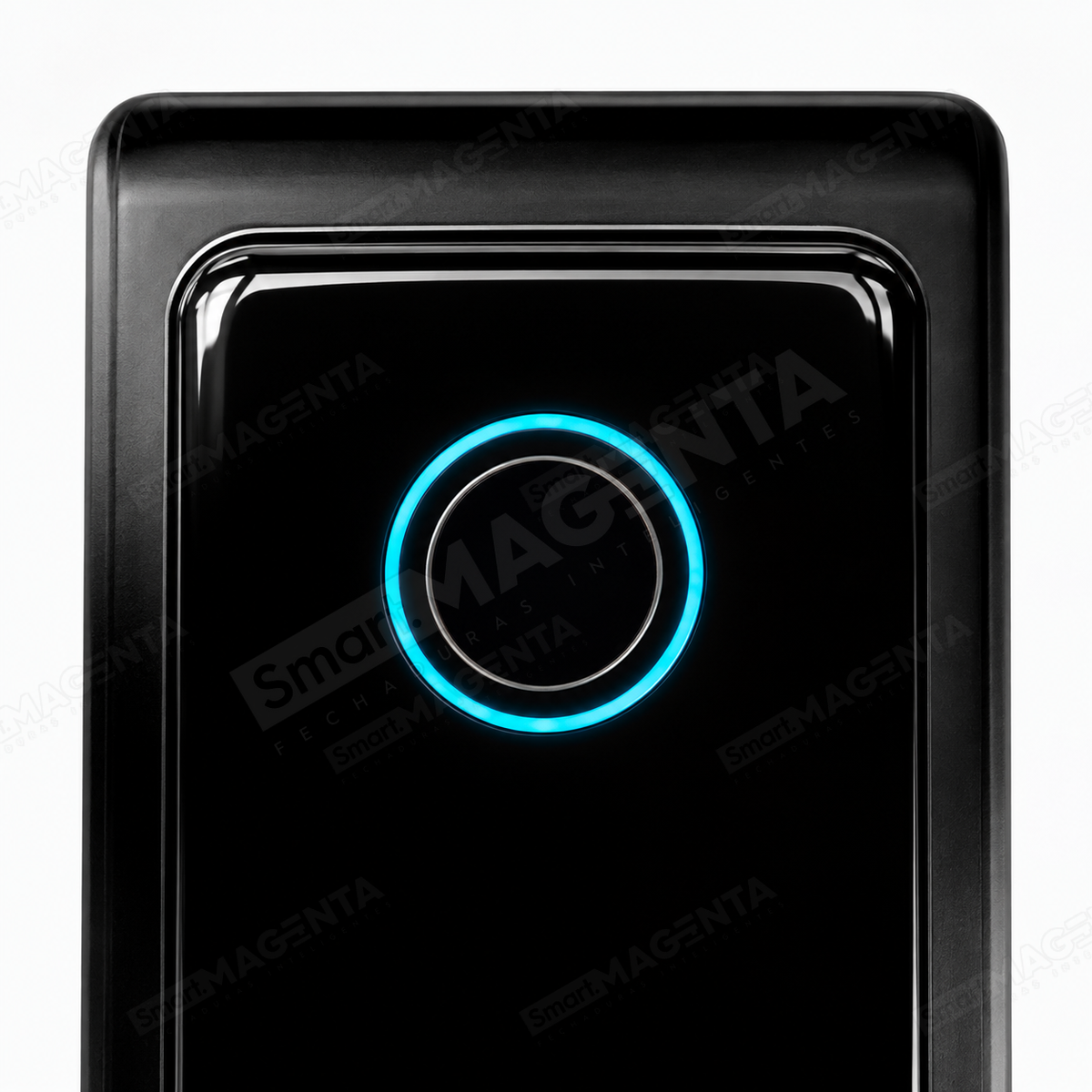 Fechadura Digital Papaiz SL140 B: detalhe do leitor