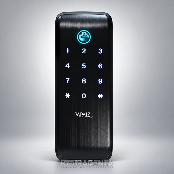 Fechadura Digital Papaiz SL125 B — Sobrepor com Biometria e IP55