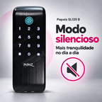 Fechadura Digital Papaiz SL125 B: modo silencioso