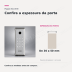 Fechadura Digital Papaiz SL140 B: espessura de porta