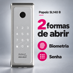 Fechadura Digital Papaiz SL140 B: formas de abrir