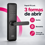 Fechadura Digital Papaiz Fit Lock: formas de abrir