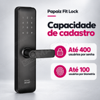 Fechadura Digital Papaiz Fit Lock: capacidade de usuários