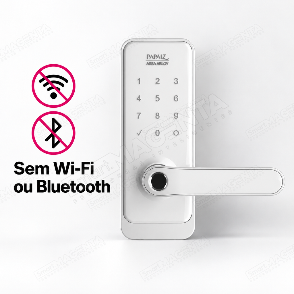 Fechadura Digital Papaiz SL205: conectividade