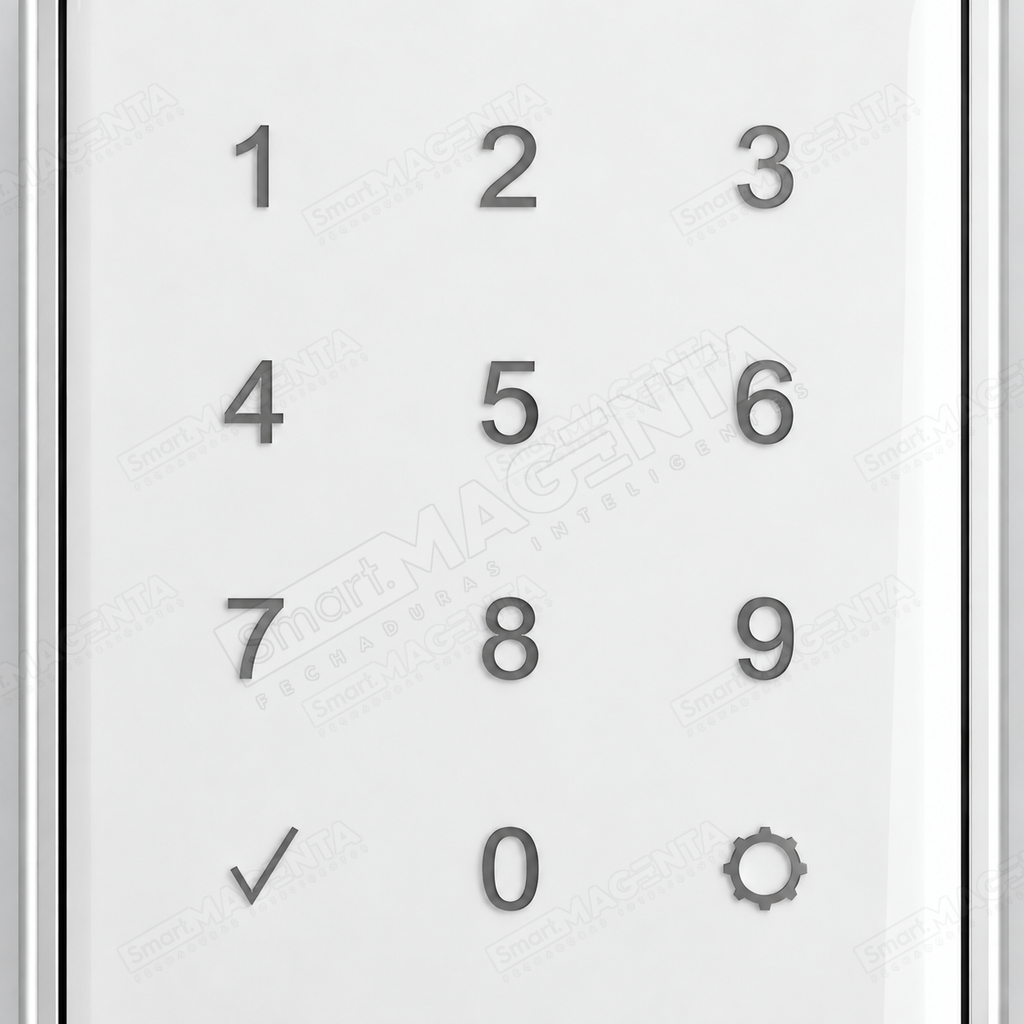 Fechadura Digital Papaiz SL205: detalhe do teclado